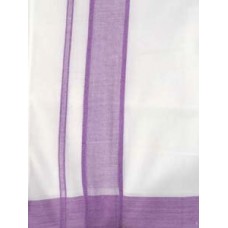 Ramraj Navami Cotton Dhoti (2 Inch Violet Border) [रामराज् नवमि तूलकवेष्टनी (२ Inch नीललोहितवर्णबन्धसहितम्)]